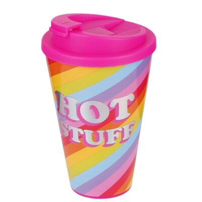 8oz Reusable Plastic Coffee Cups With Lid Wheat Straw Material Full Colour Wrap Printed