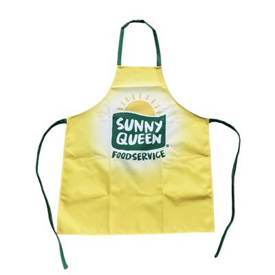 Custom Made Cotton Full Color Printed Apron For Kitchen
